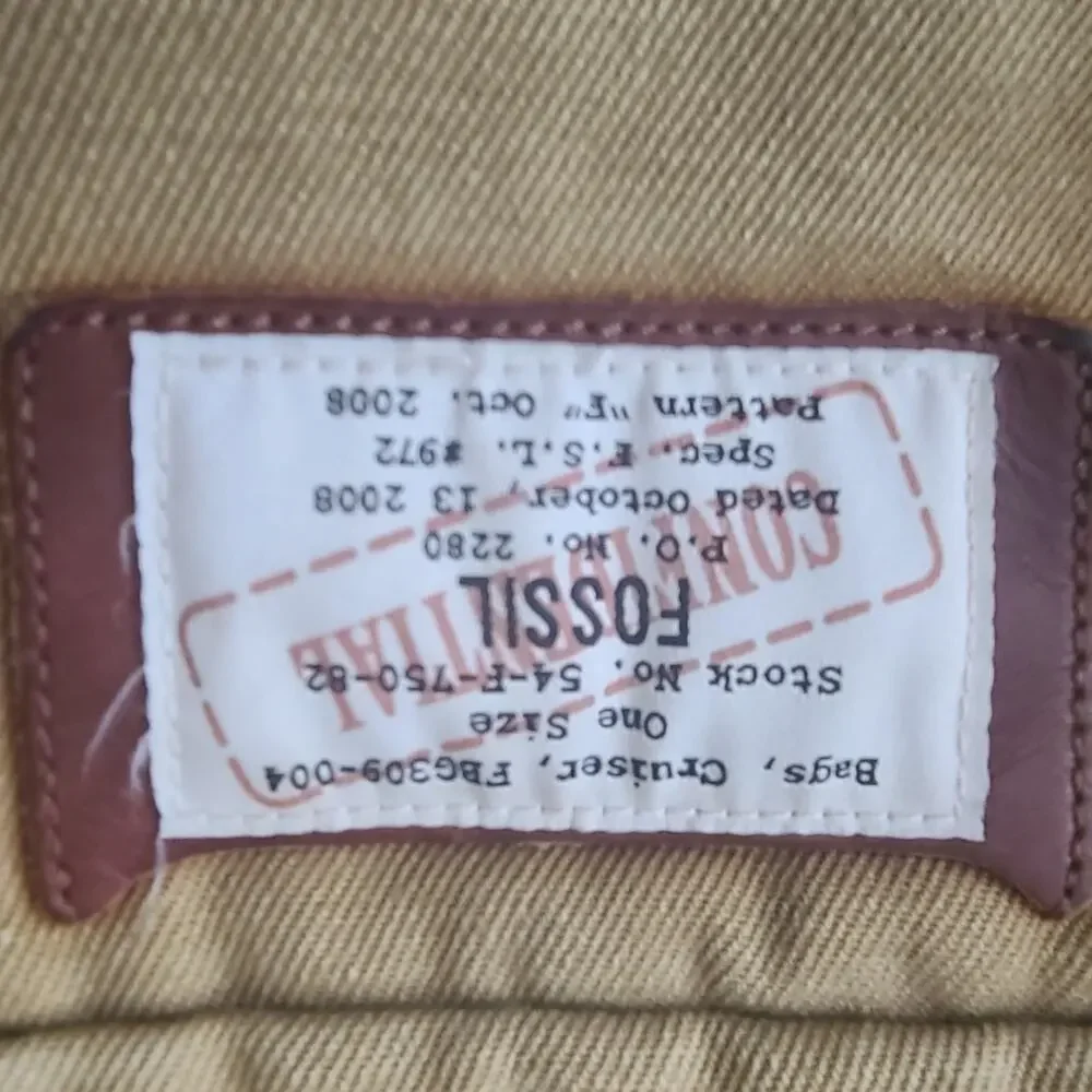 Fossil Backpack FBG309-004 Canvas Material/tan Color.